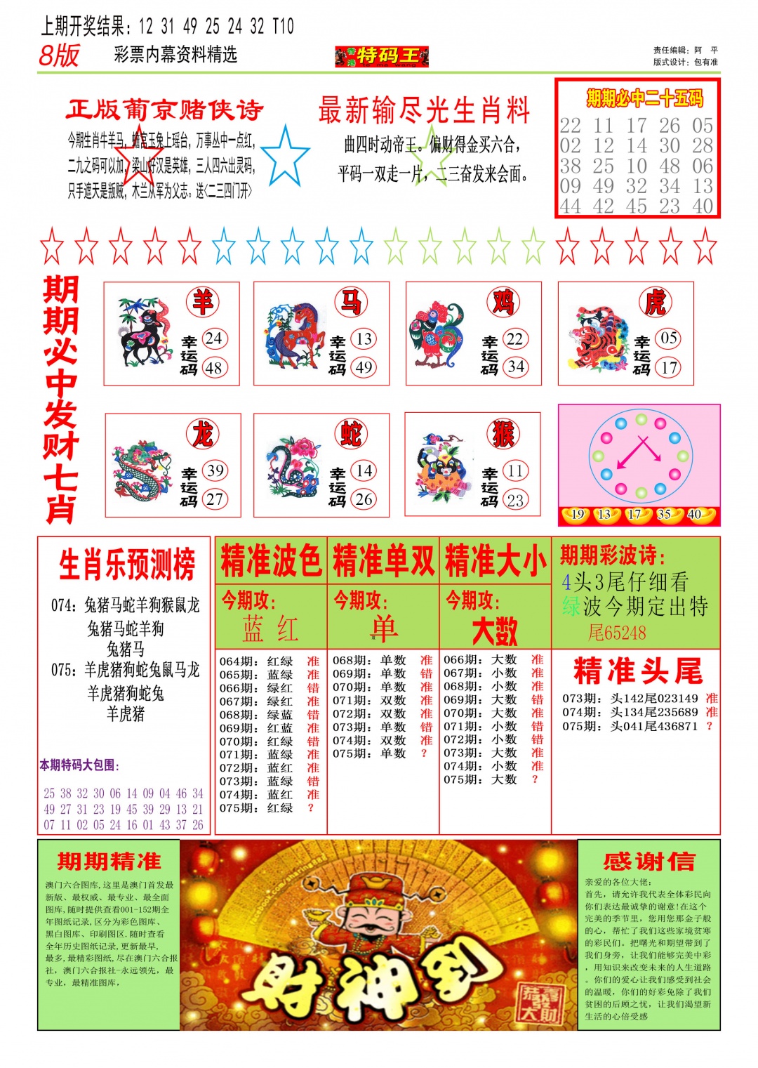 075期特码王B[图]